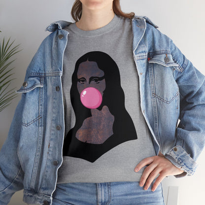 Mona Lisa Bubblegum T-Shirt Italy Humor Tee Atlas Wanderlust