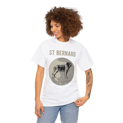St Bernard T-Shirt, Old-World Map Tee Atlas Wanderlust