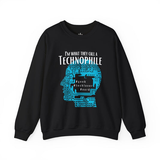 Technophile Sweatshirt – Circuit Mind Graphic Crewneck Atlas Wanderlust