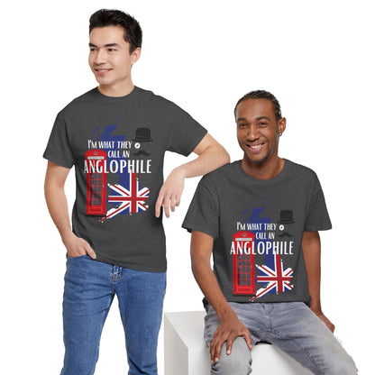 Anglophile unisex short sleeve shirt featuring London England inspired classic fit design