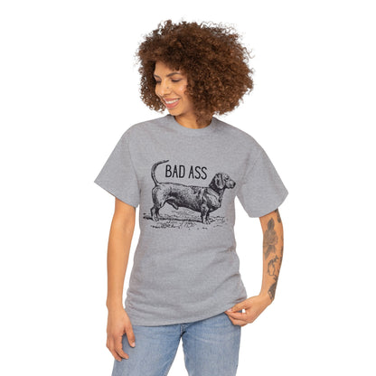 Dachshund T-Shirt Bad Ass Wiener Dog Tee Atlas Wanderlust
