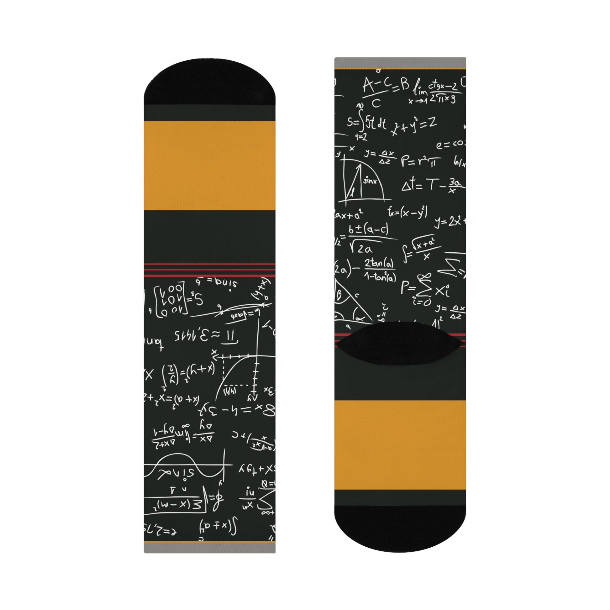 Math Teacher Socks Algebra Unisex Adult Stretchy Mid Calf Original Atlas Wanderlust