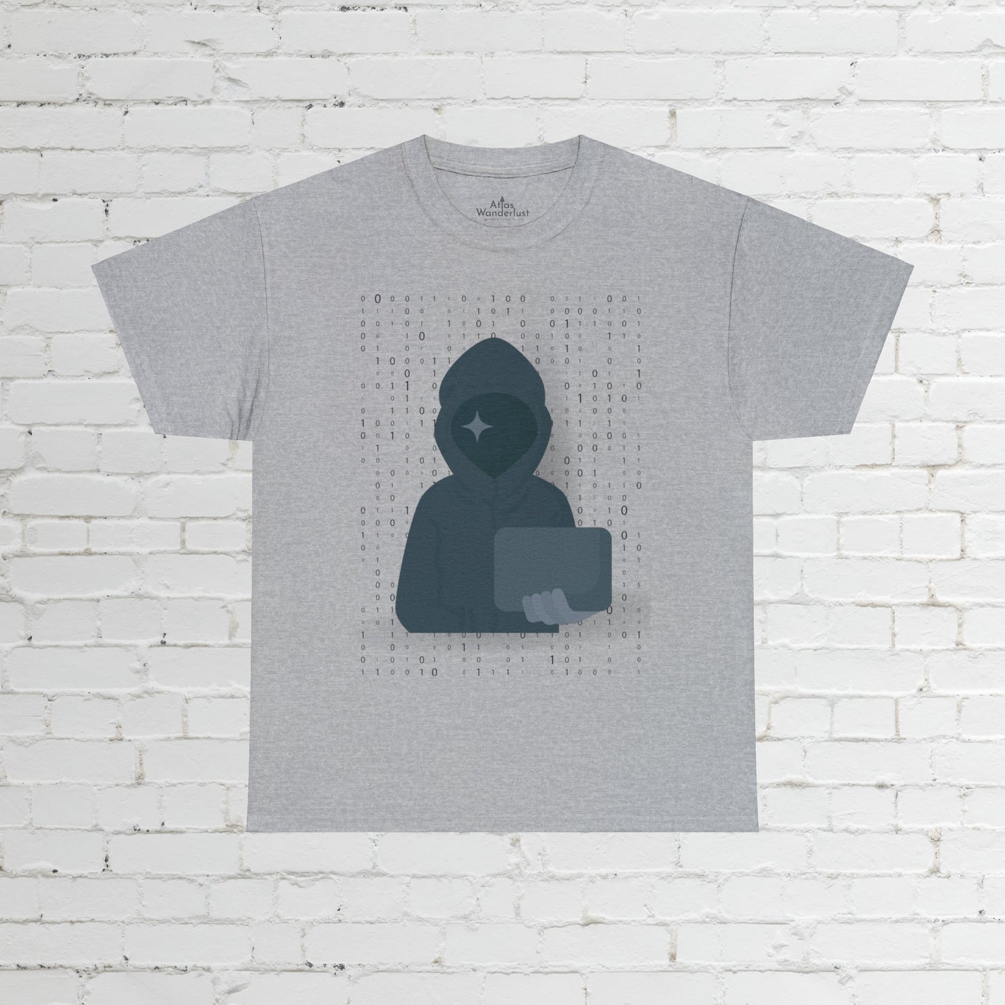 Hacker Tee! Unisex, Binary Numbers, Cyber Security Tee Atlas Wanderlust