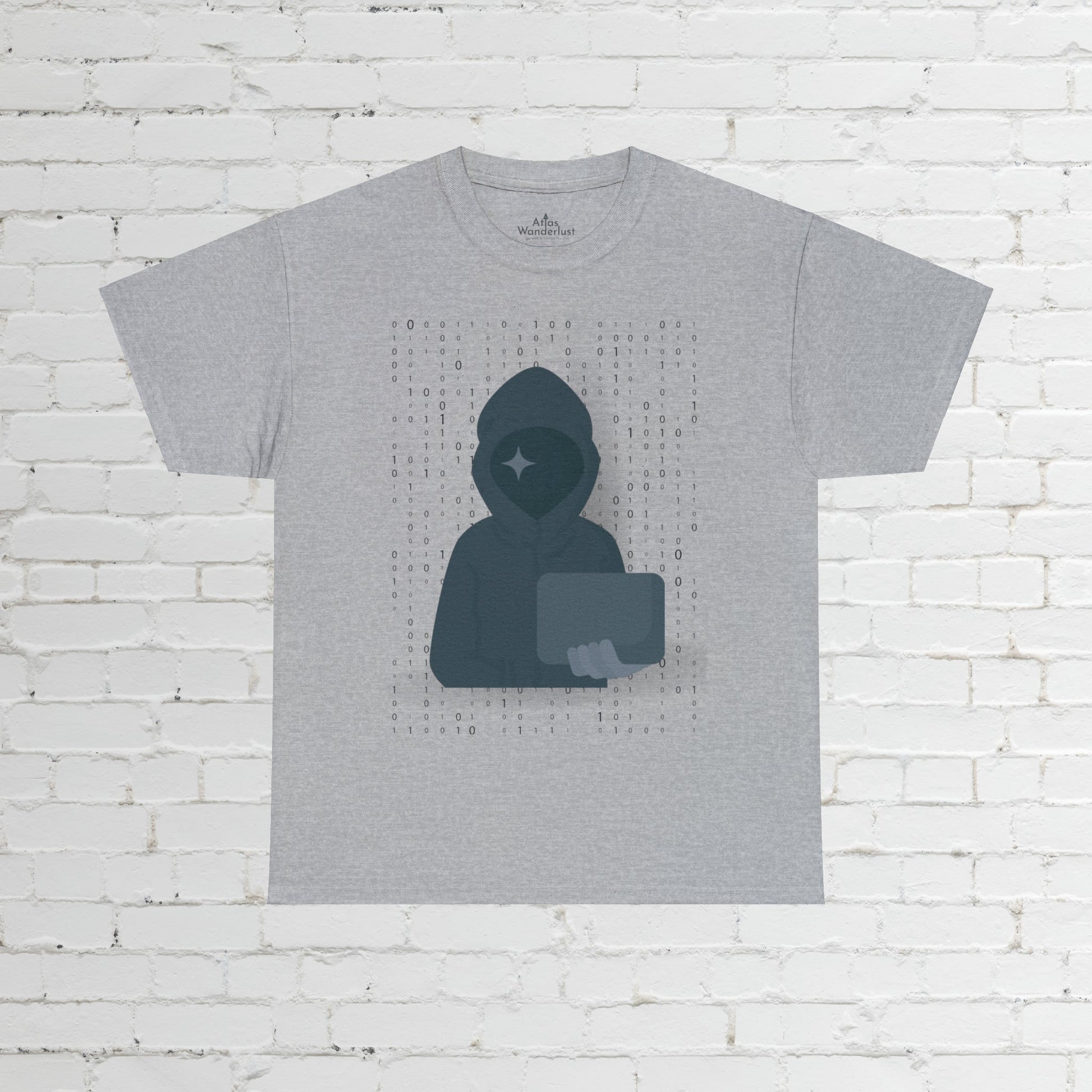 Hacker Tee! Unisex, Binary Numbers, Cyber Security Tee Atlas Wanderlust