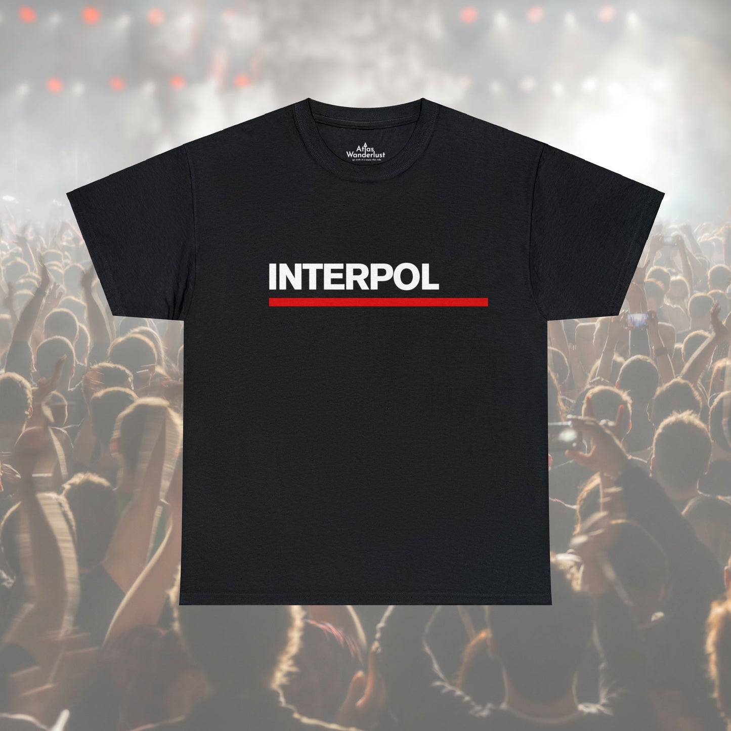 Interpol Tee Logo Unisex Classic Fit Atlas Wanderlust