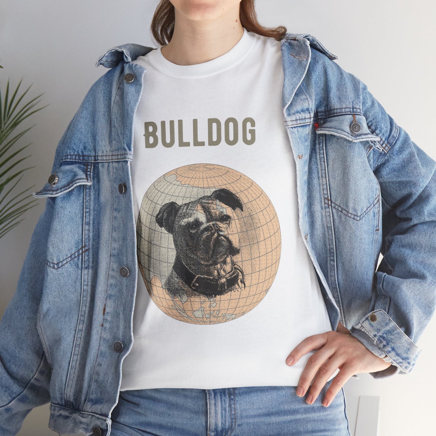 French BulldogT-Shirt, Old-World Map Tee Atlas Wanderlust