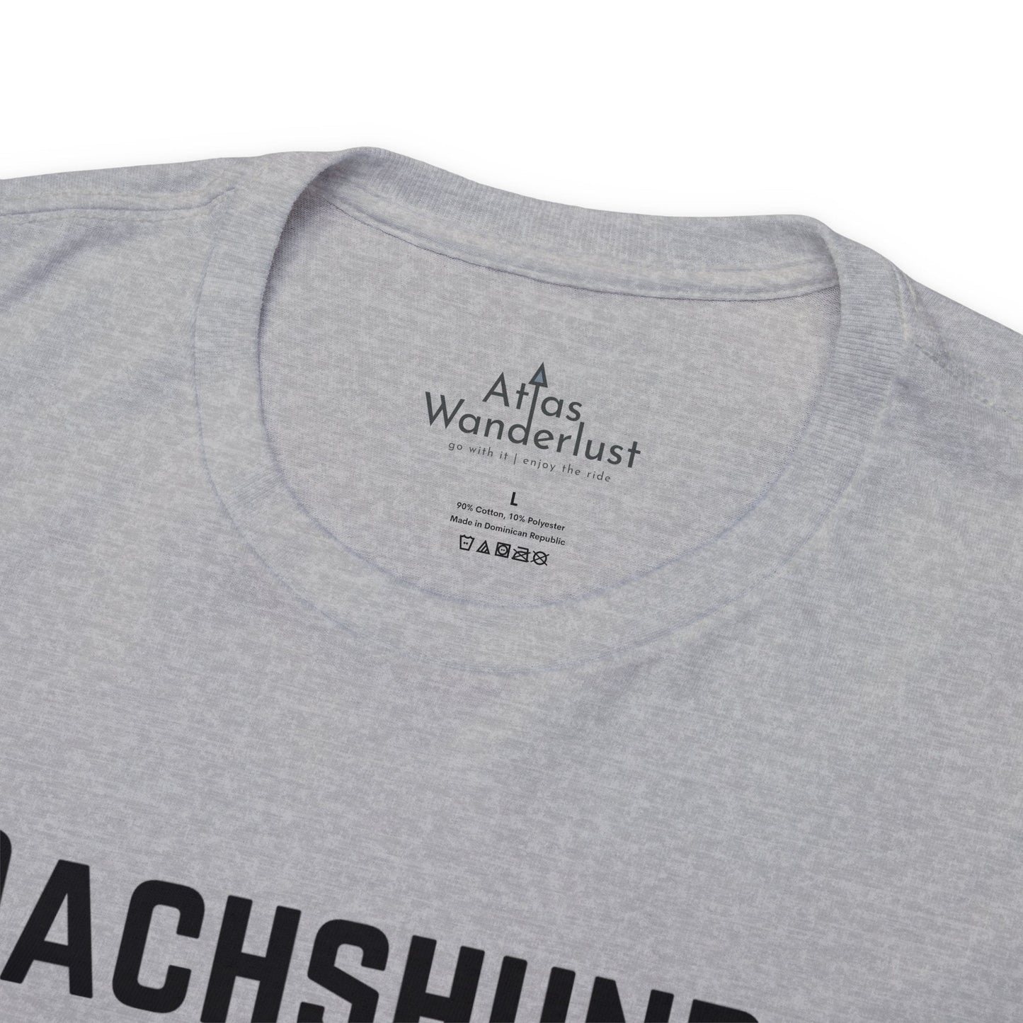 Dachshund T-Shirt, Long Body Wiener Dog Tee Atlas Wanderlust