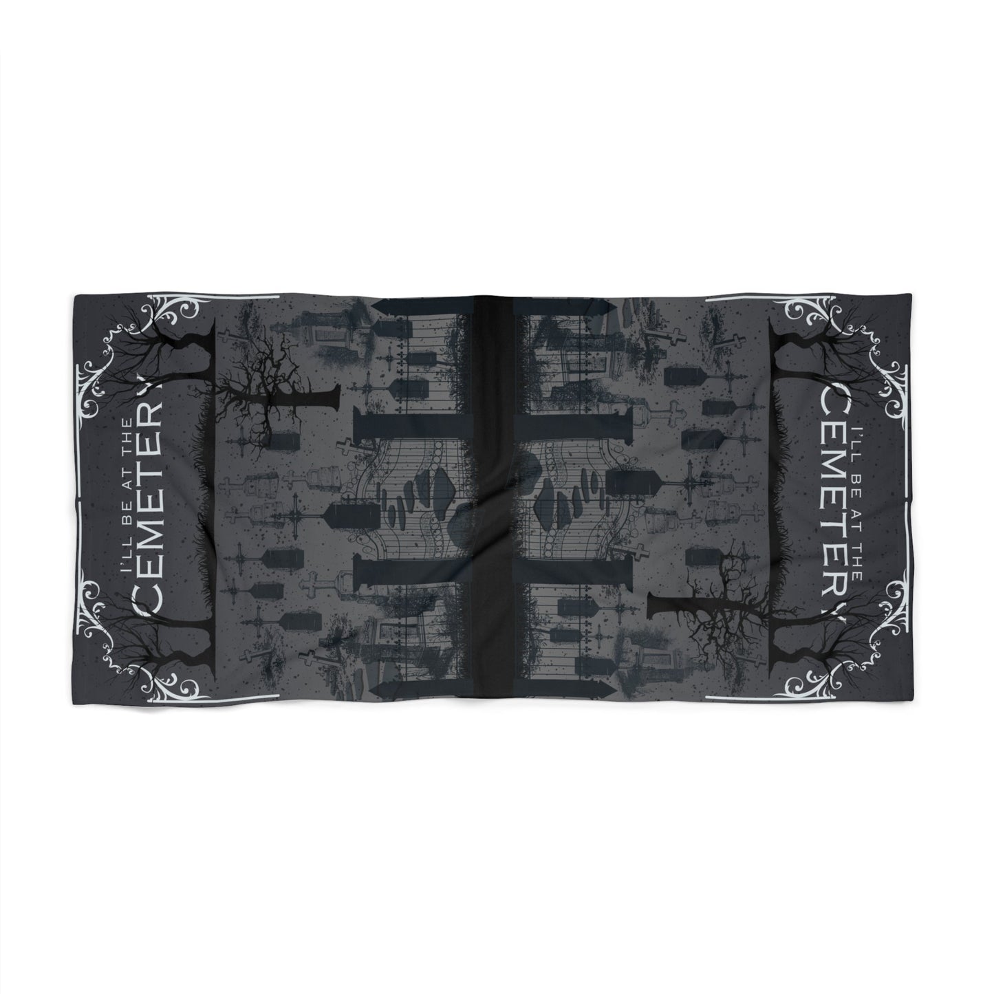 Cemetery Beach Towel Taphophile Gothic Atlas Wanderlust