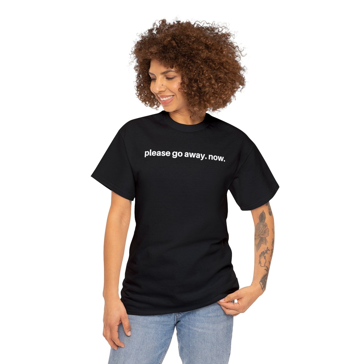 Please go away. now T-Shirt, Sarcasm Tee Atlas Wanderlust