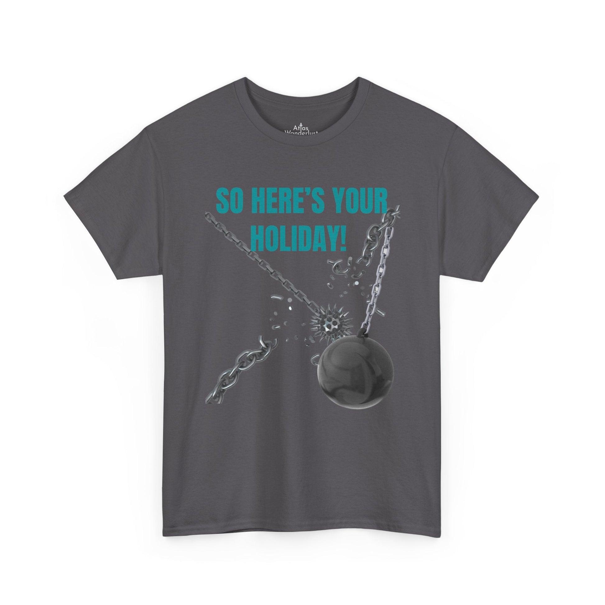 Blink 182 T-Shirt So Here’s Your Holiday T-Shirt, Song Tee Atlas Wanderlust