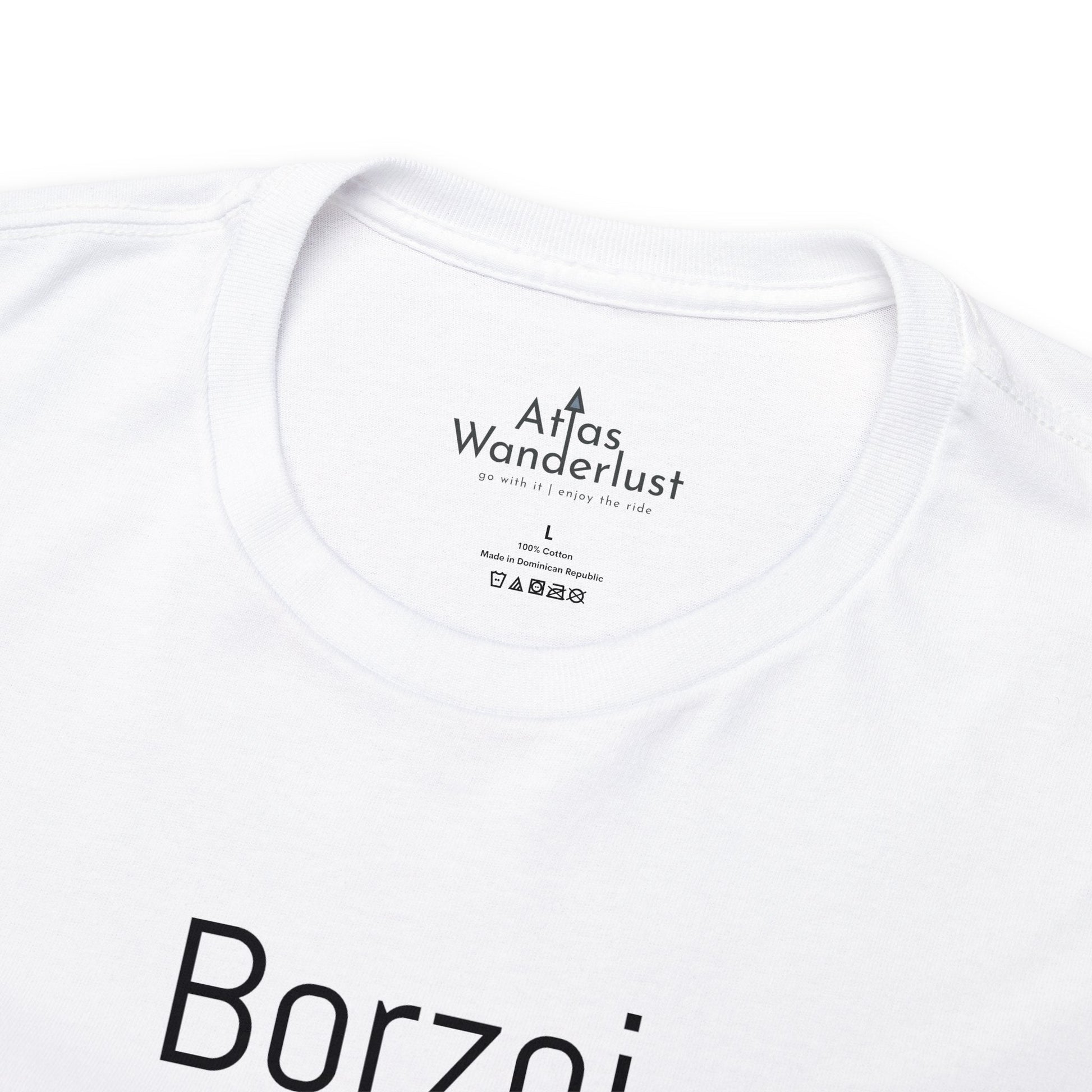 Borzoi T-Shirt, European Hound Tee Atlas Wanderlust