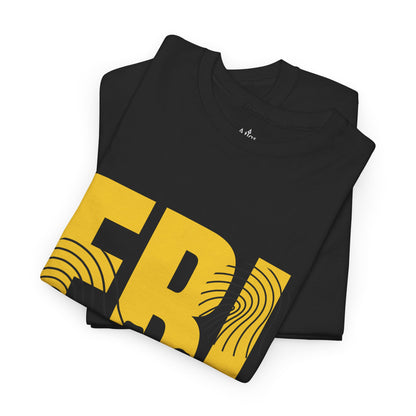 FBI criminal justice unisex black short sleeve shirt for law enforcement supporters