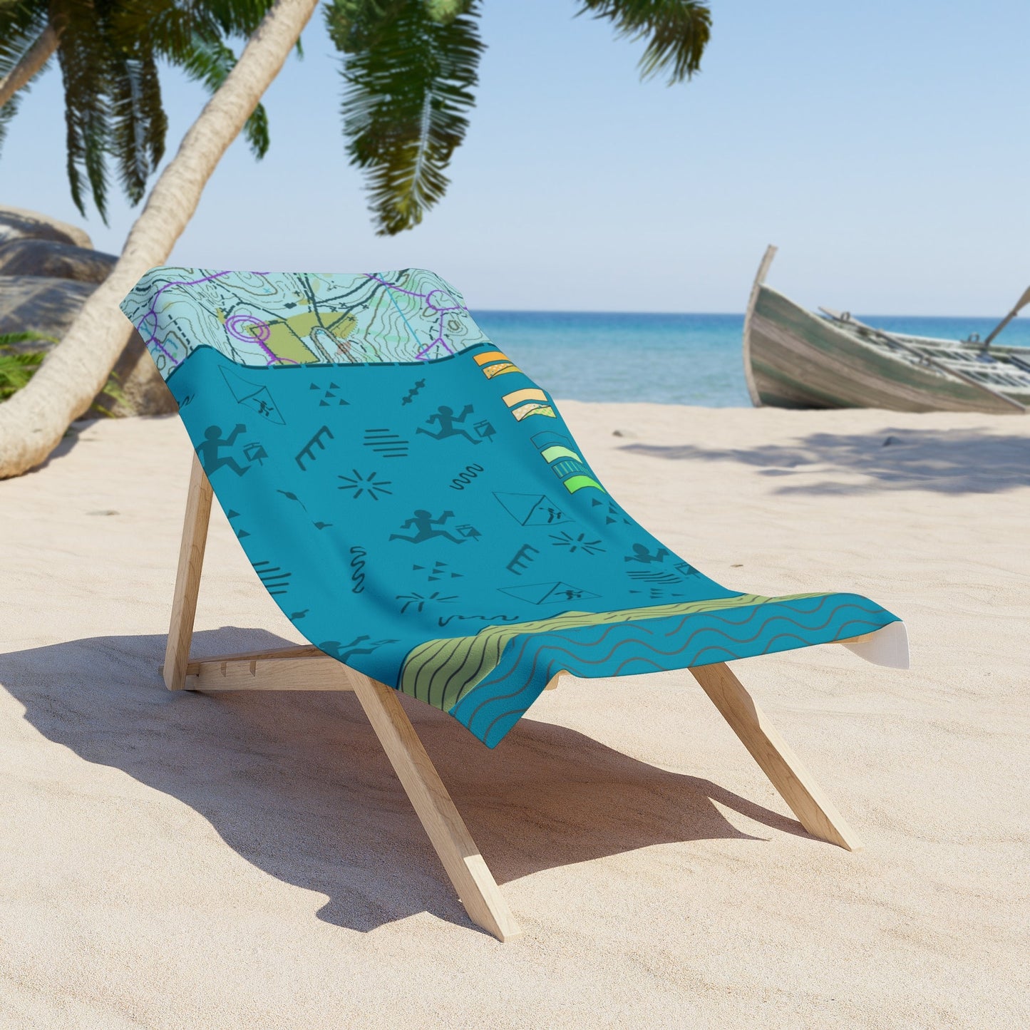 Orienteering Beach Towel Atlas Wanderlust