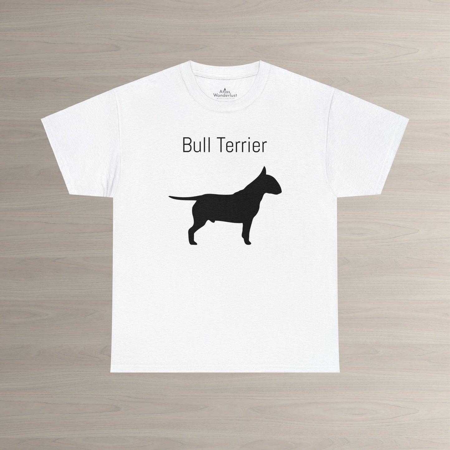 Bull Terrier T-Shirt, Bully Silhouette Tee Atlas Wanderlust