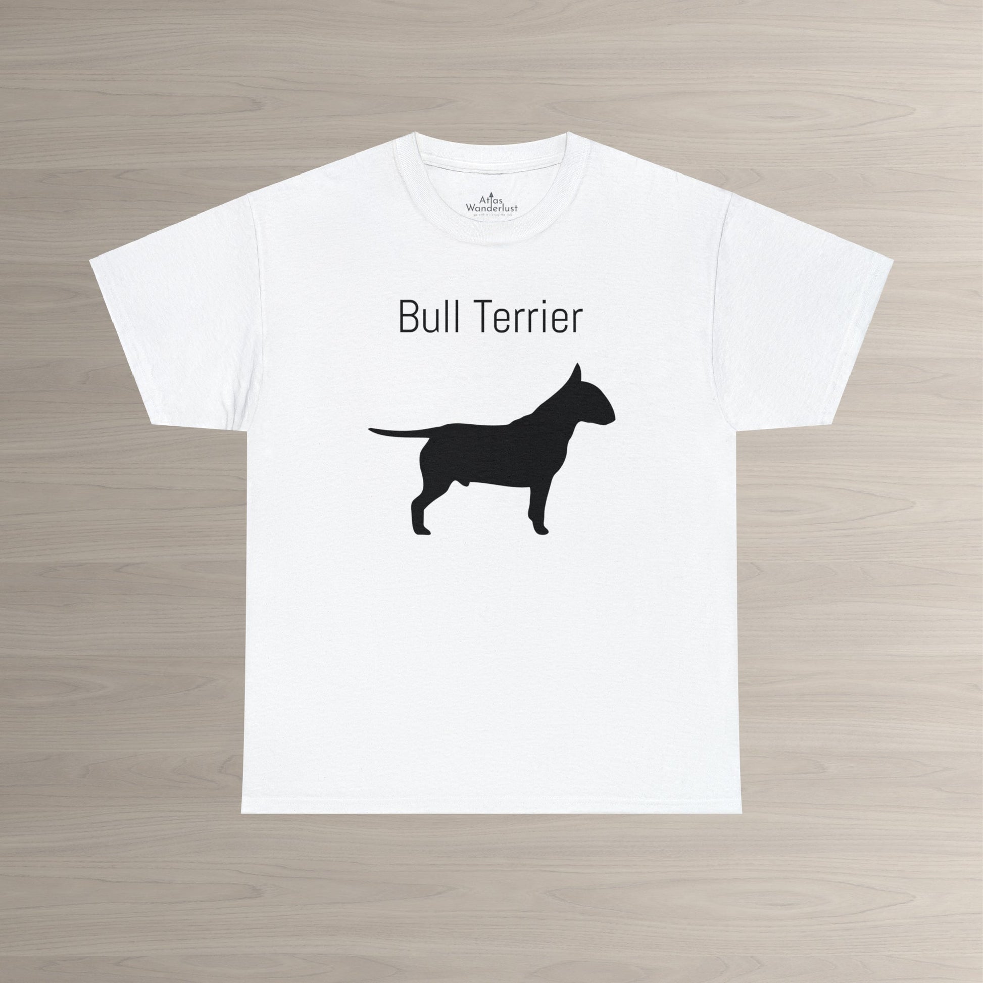 Bull Terrier T-Shirt, Bully Silhouette Tee Atlas Wanderlust
