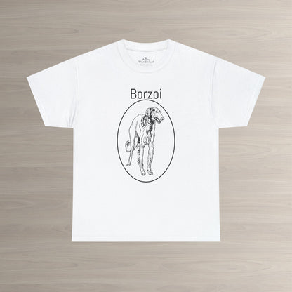 Borzoi T-Shirt, European Hound Tee Atlas Wanderlust