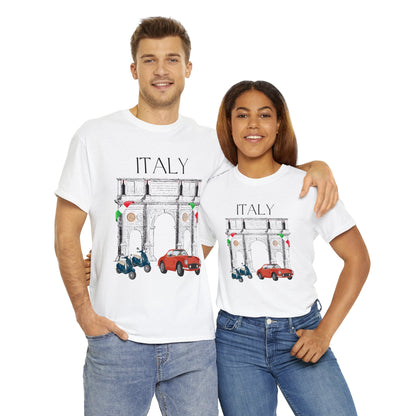 Italy T-Shirt Italian Culture Tee Italia Unisex Classic Fit Atlas Wanderlust