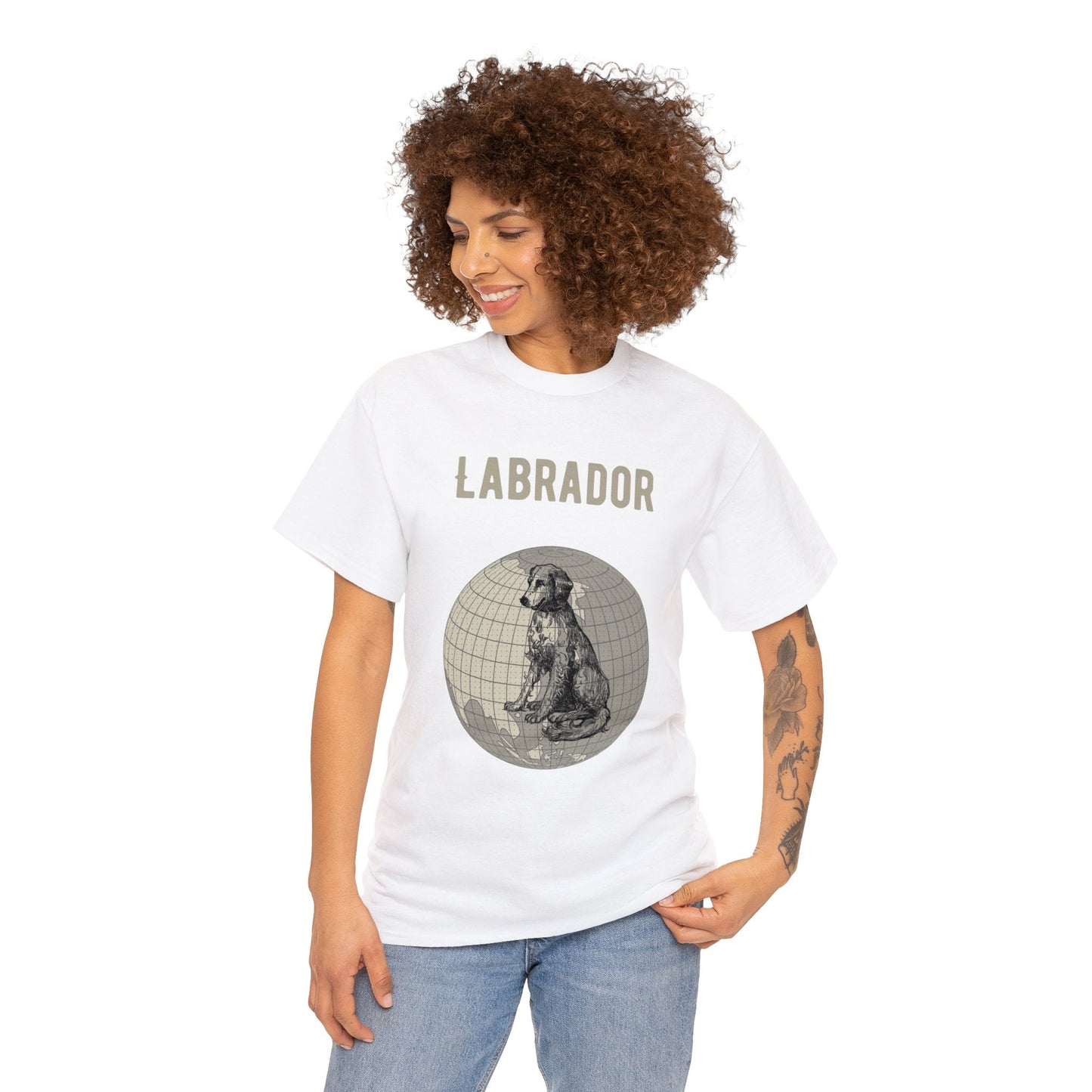 Labrador RetrieverT-Shirt, Old-World Map Tee Atlas Wanderlust