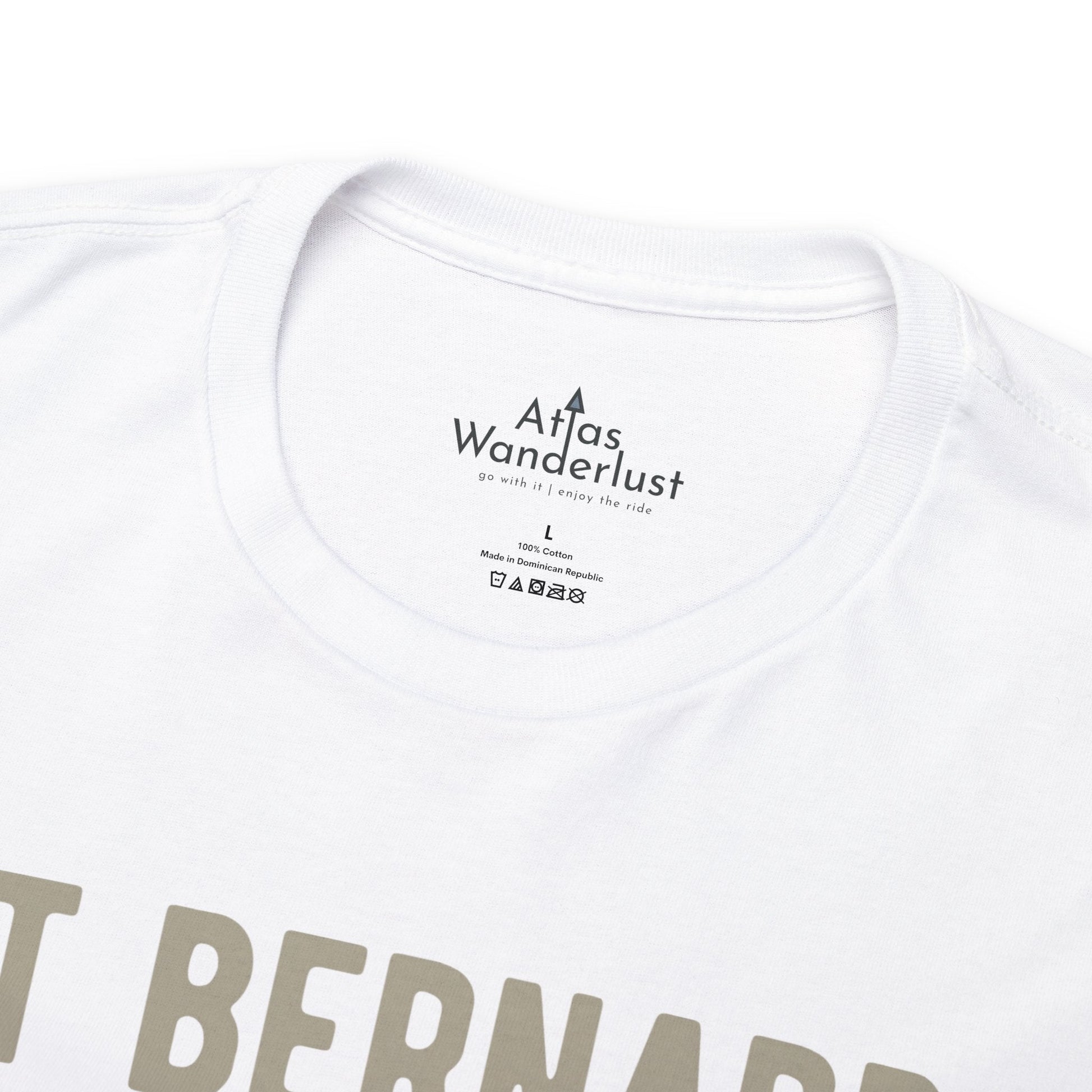 St Bernard T-Shirt, Old-World Map Tee Atlas Wanderlust