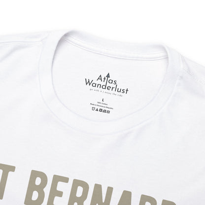 St Bernard T-Shirt, Old-World Map Tee Atlas Wanderlust