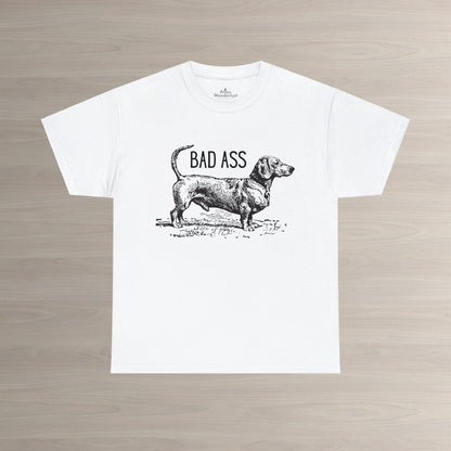 Dachshund T-Shirt Bad Ass Wiener Dog Tee Atlas Wanderlust