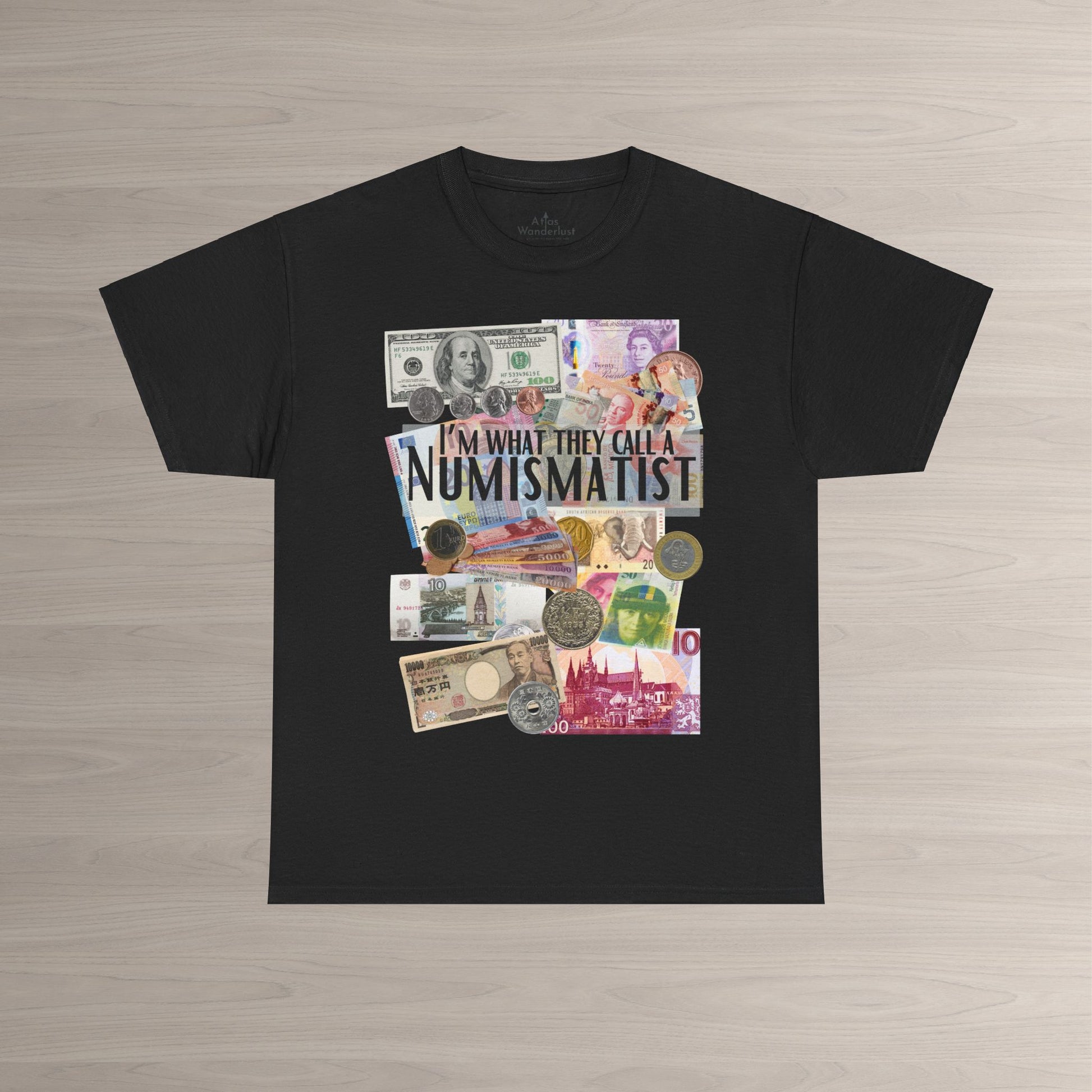 Numismatist unisex t-shirt for currency and coin lovers with collector themed design