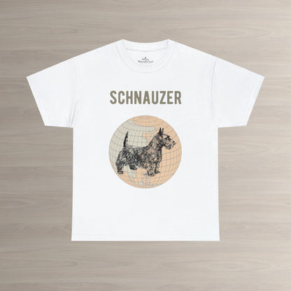 Schnauzer T-Shirt, Old- World Map Tee Atlas Wanderlust