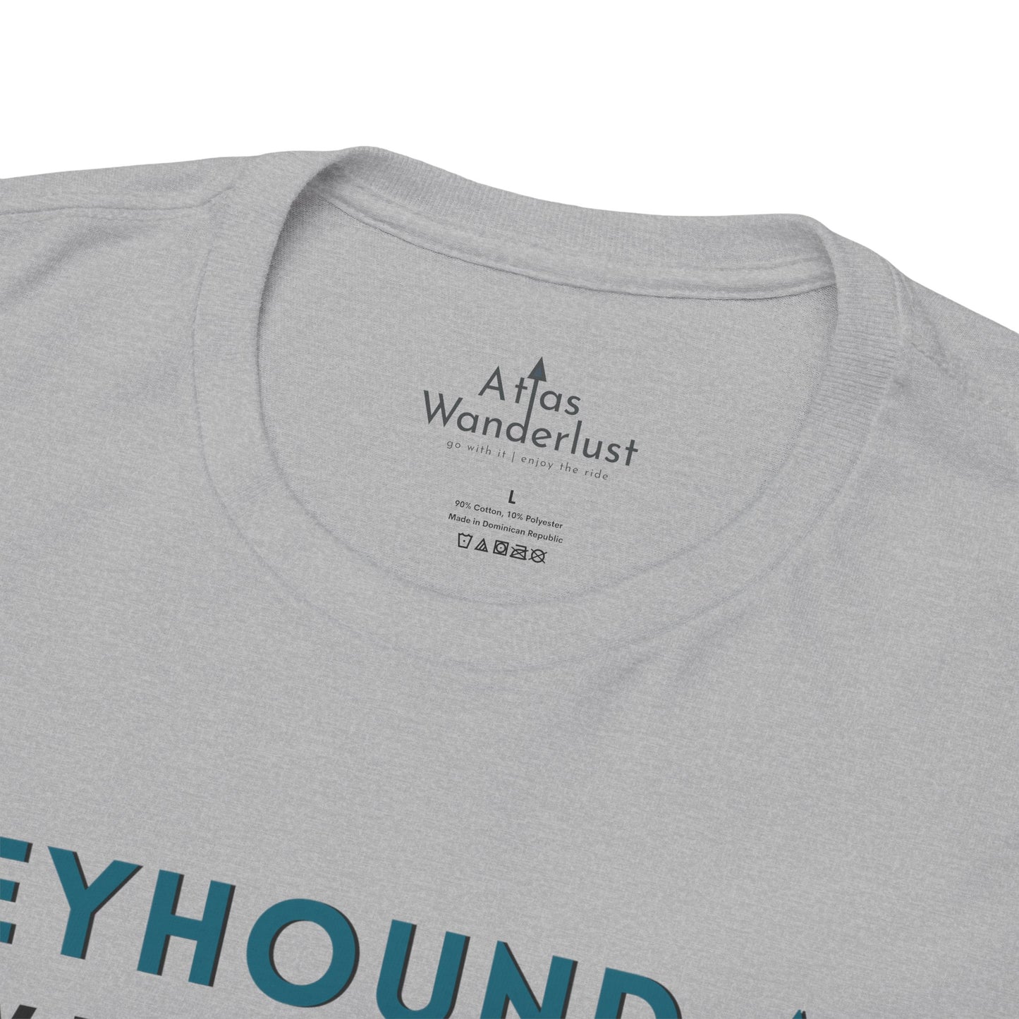 Greyhound Air short sleeve unisex shirt featuring New Zealand to USA greyhound rescue aviation design