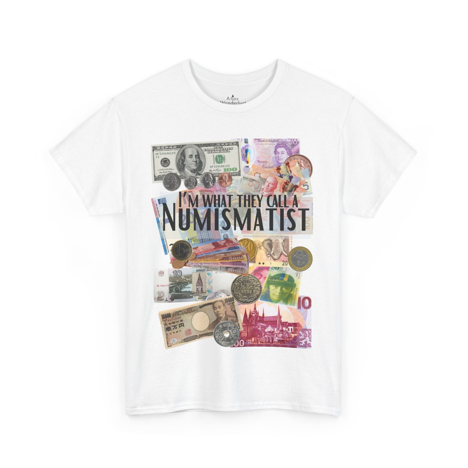 Numismatist unisex t-shirt for currency and coin lovers with collector themed design