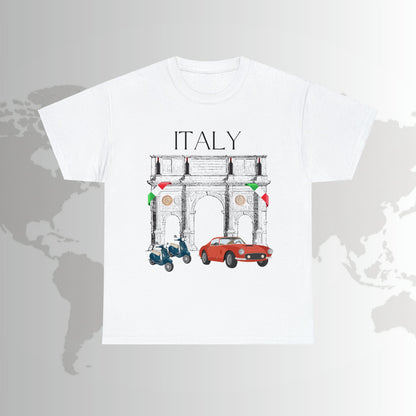 Italy T-Shirt Italian Culture Tee Italia Unisex Classic Fit Atlas Wanderlust