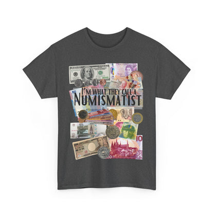 Numismatist unisex t-shirt for currency and coin lovers with collector themed design