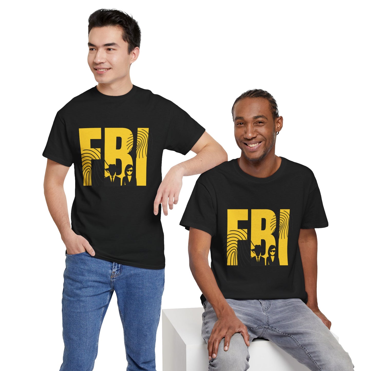 FBI criminal justice unisex black short sleeve shirt for law enforcement supporters