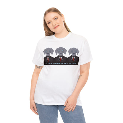 Weimaraner T-Shirt, Well-Suited Weim Tee Atlas Wanderlust
