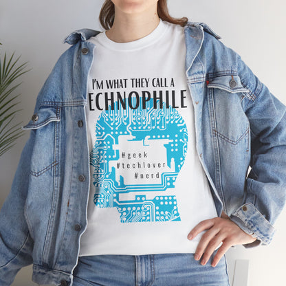 Technophile unisex short sleeve shirt for tech lovers and geeks with modern design