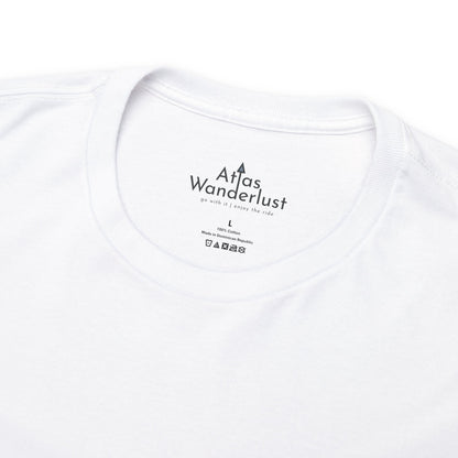 Ljubjana Slovenia Coordinates Tee, Modern Travel Tee Atlas Wanderlust