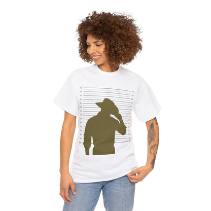 Cowboy Mugshot T-Shirt, Funny Rancher Tee Atlas Wanderlust