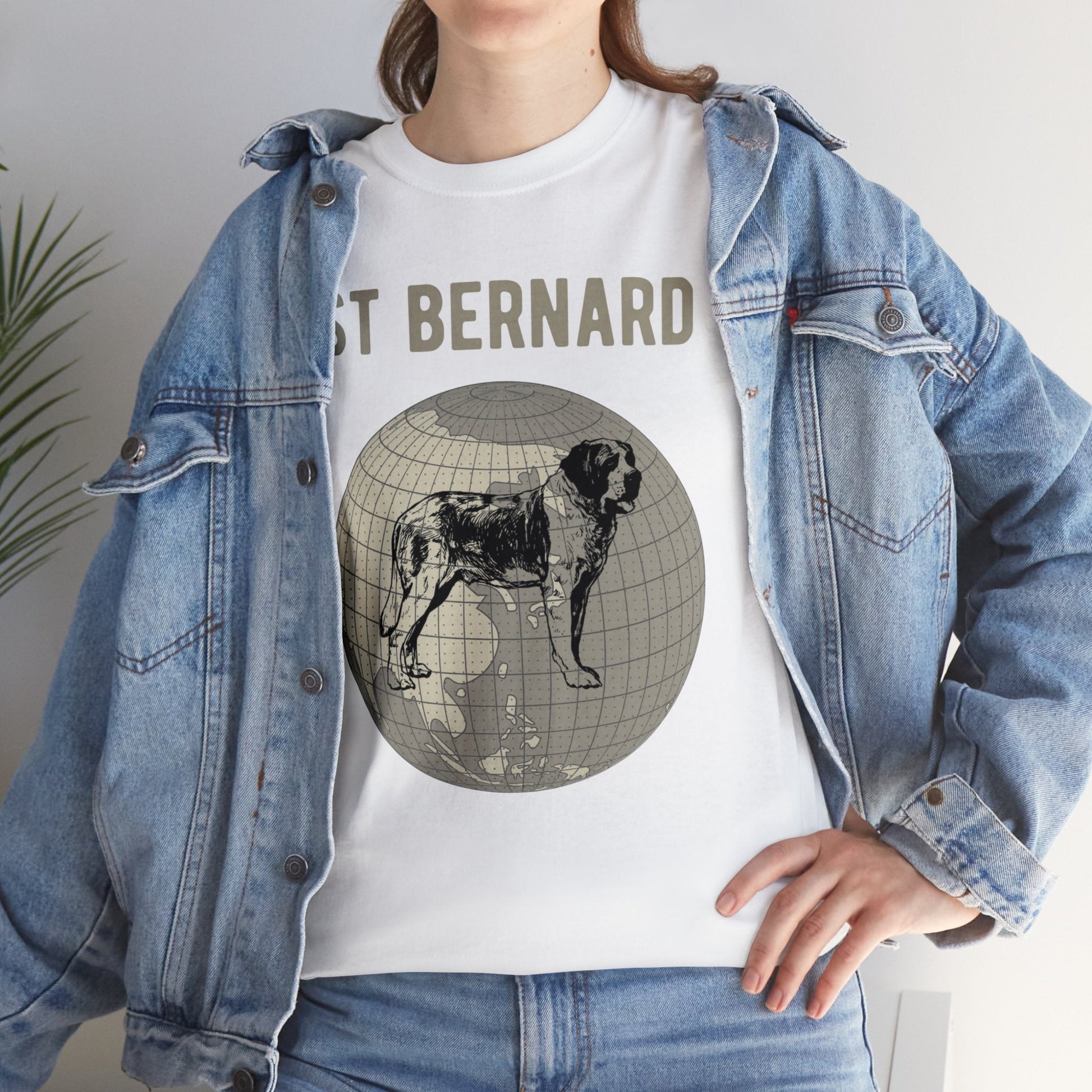 St Bernard T-Shirt, Old-World Map Tee Atlas Wanderlust