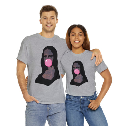 Mona Lisa Bubblegum T-Shirt Italy Humor Tee Atlas Wanderlust