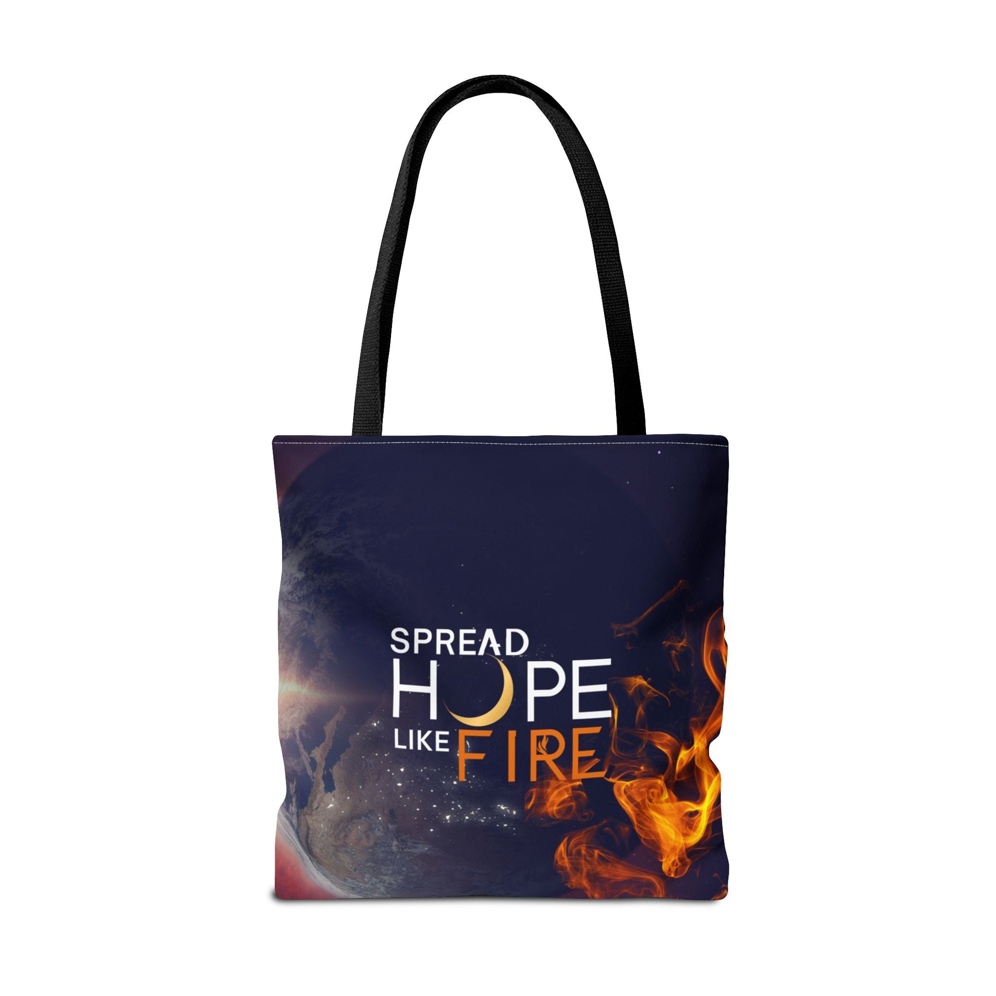 Angles and Airwaves Tote, Spread Hope Like Fire AVA Atlas Wanderlust