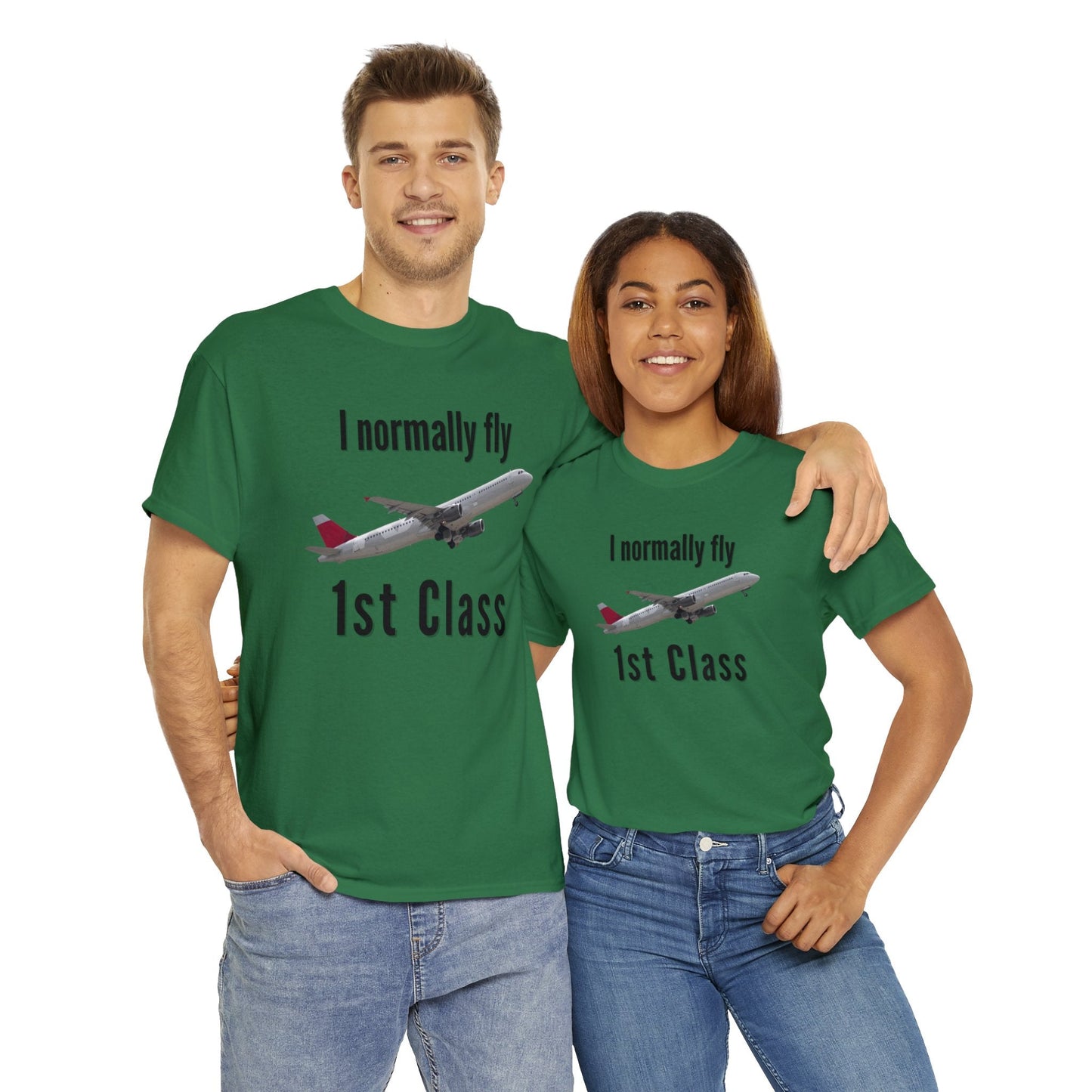 I normally Fly 1st Class T-Shirt, Funny Travel Tee Atlas Wanderlust