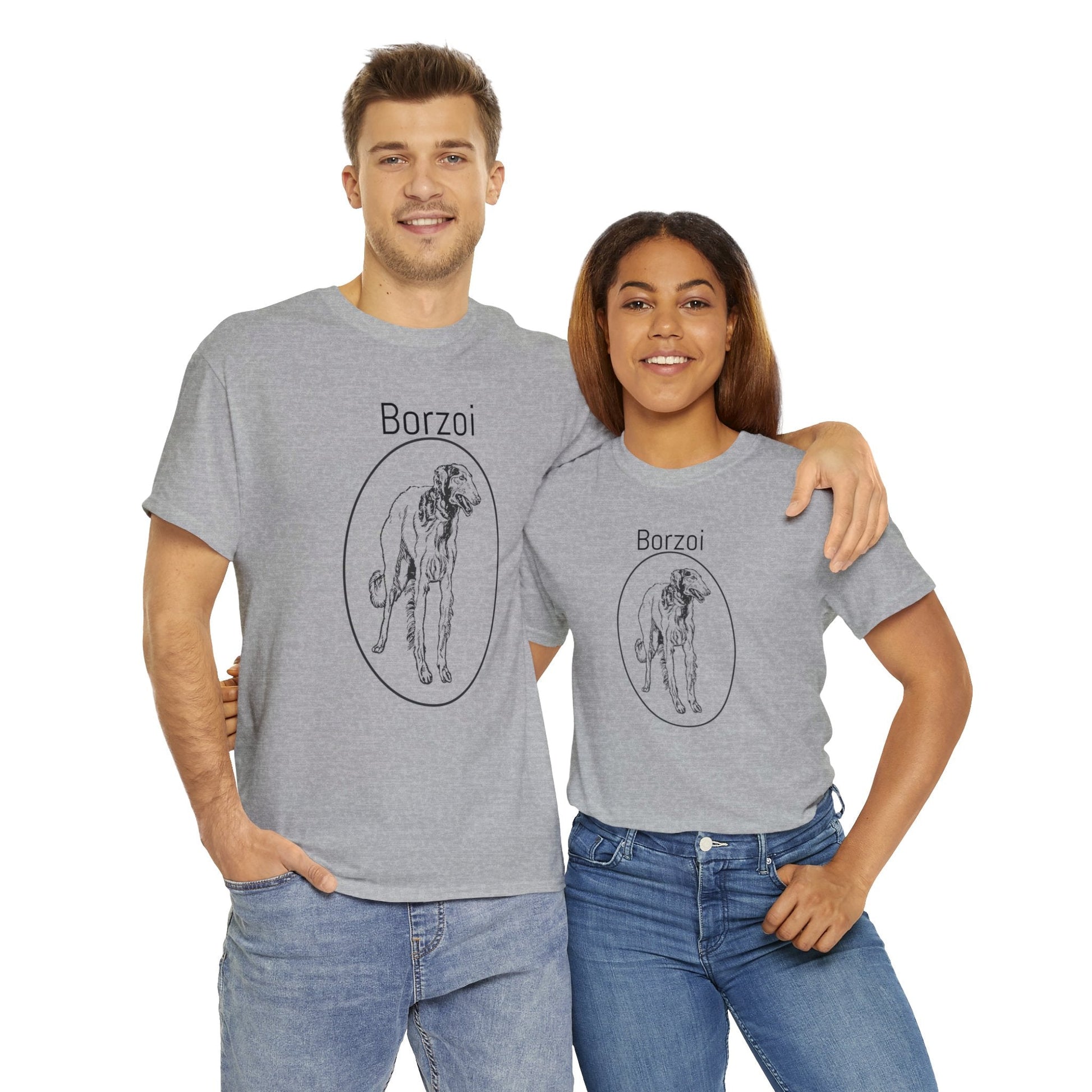 Borzoi T-Shirt, European Hound Tee Atlas Wanderlust