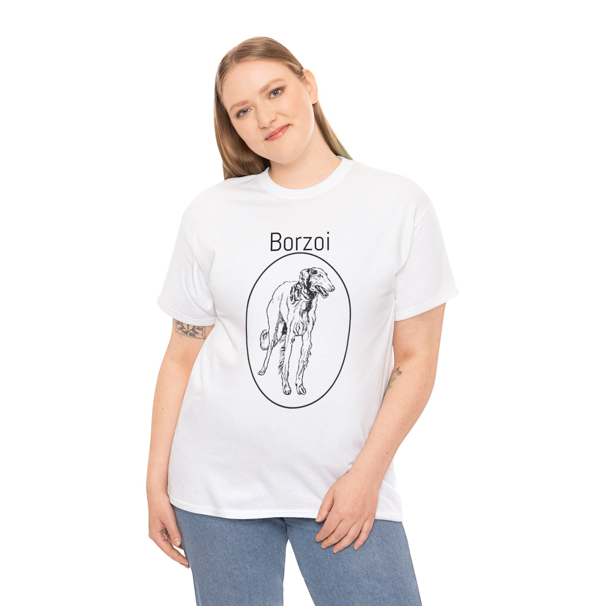 Borzoi T-Shirt, European Hound Tee Atlas Wanderlust