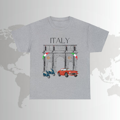 Italy T-Shirt Italian Culture Tee Italia Unisex Classic Fit Atlas Wanderlust