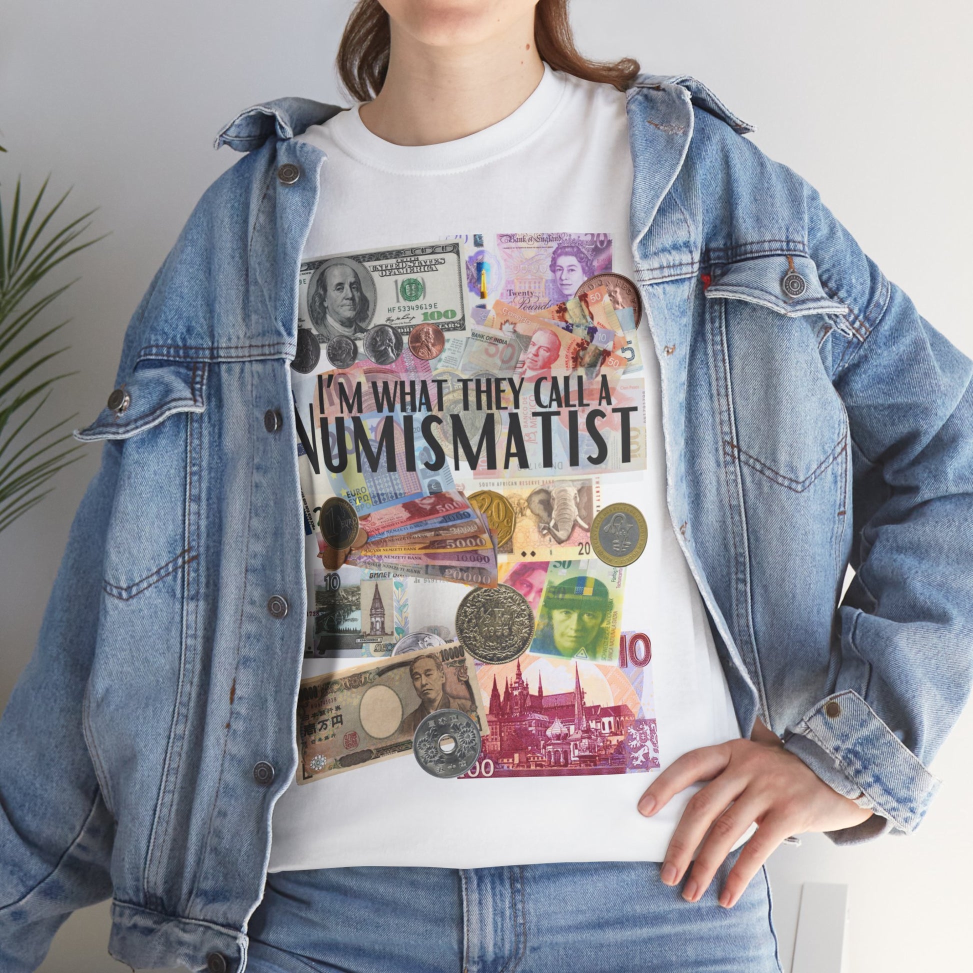 Numismatist unisex t-shirt for currency and coin lovers with collector themed design
