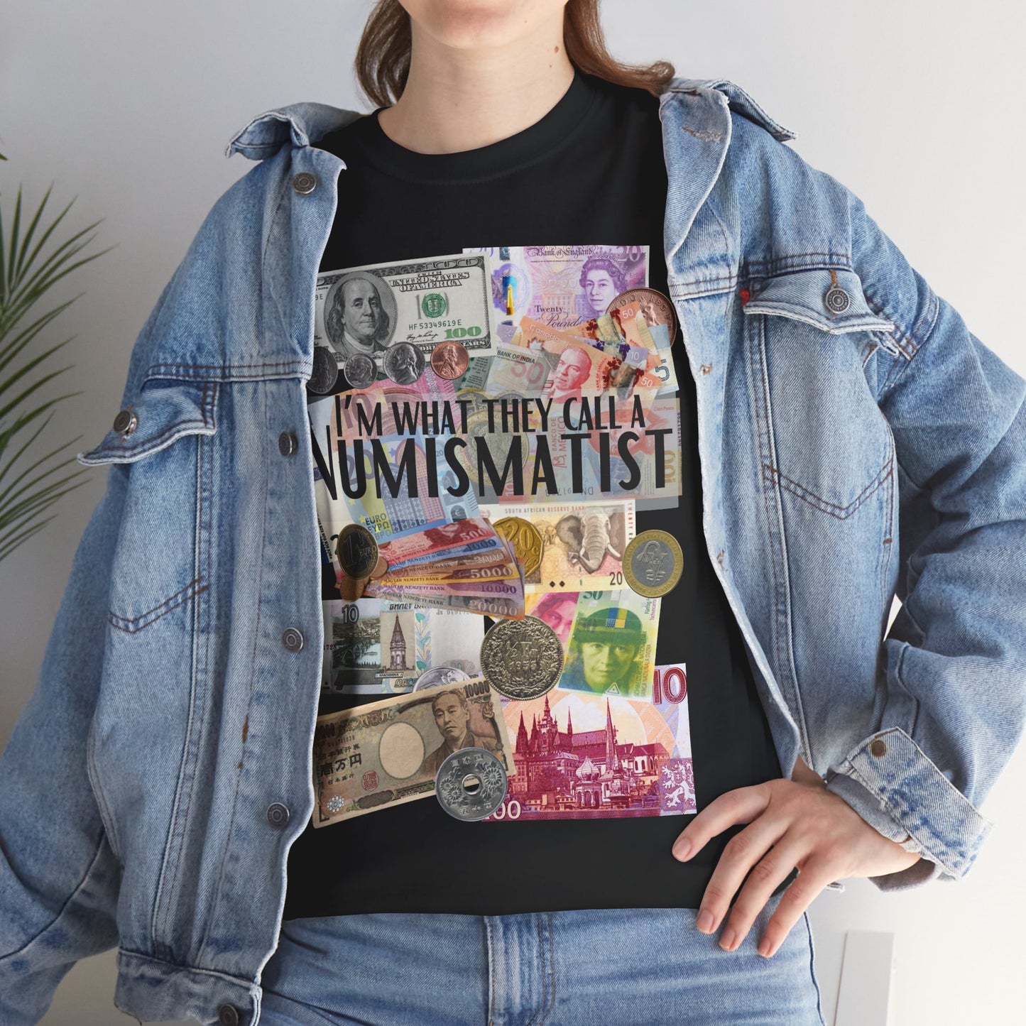 Numismatist unisex t-shirt for currency and coin lovers with collector themed design
