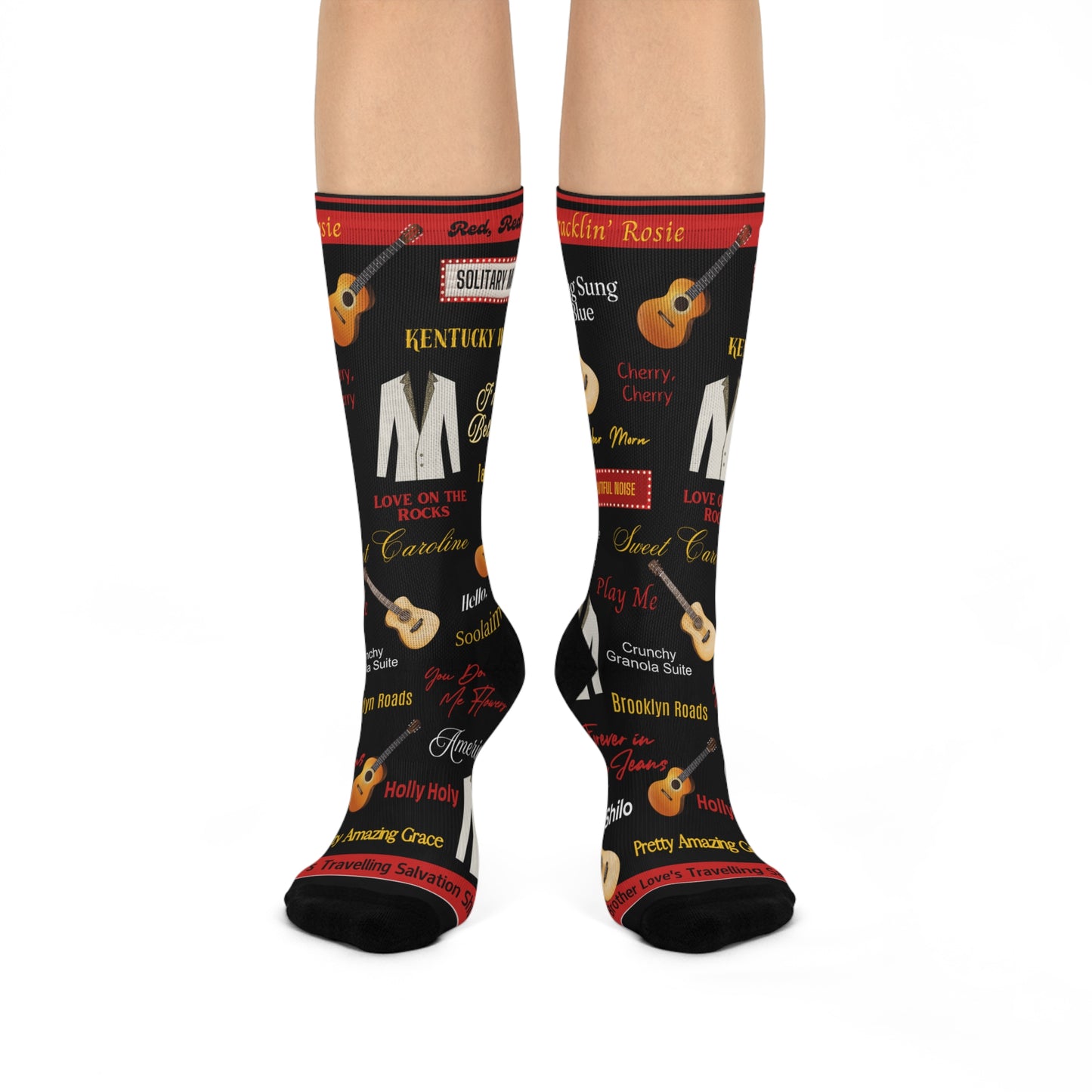 Neil Diamond Beautiful Noise unisex socks with music-inspired original design