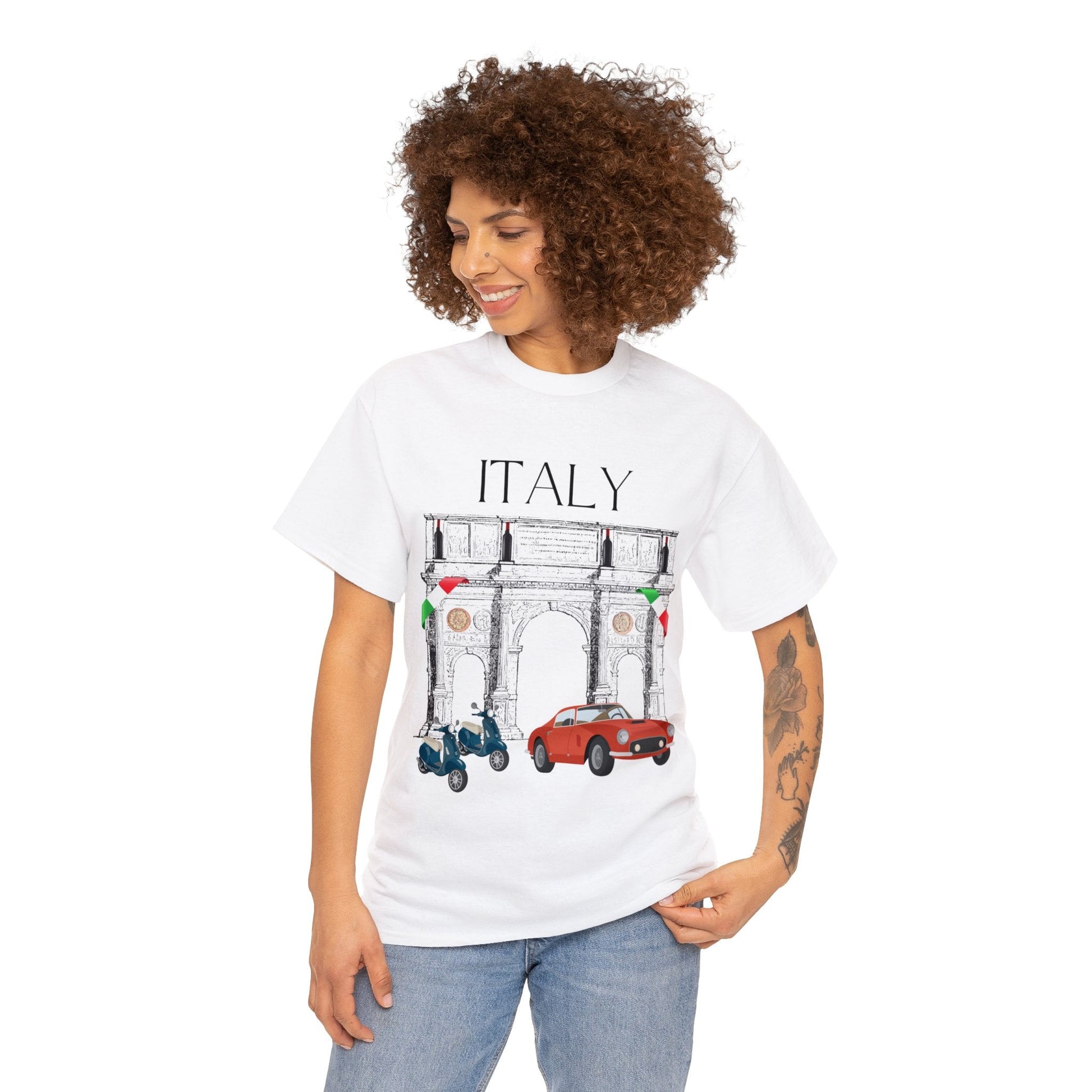 Italy T-Shirt Italian Culture Tee Italia Unisex Classic Fit Atlas Wanderlust