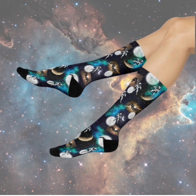 Angels & Airwaves Socks Astronaut Unisex Adult Stretchy Mid Calf Original Atlas Wanderlust