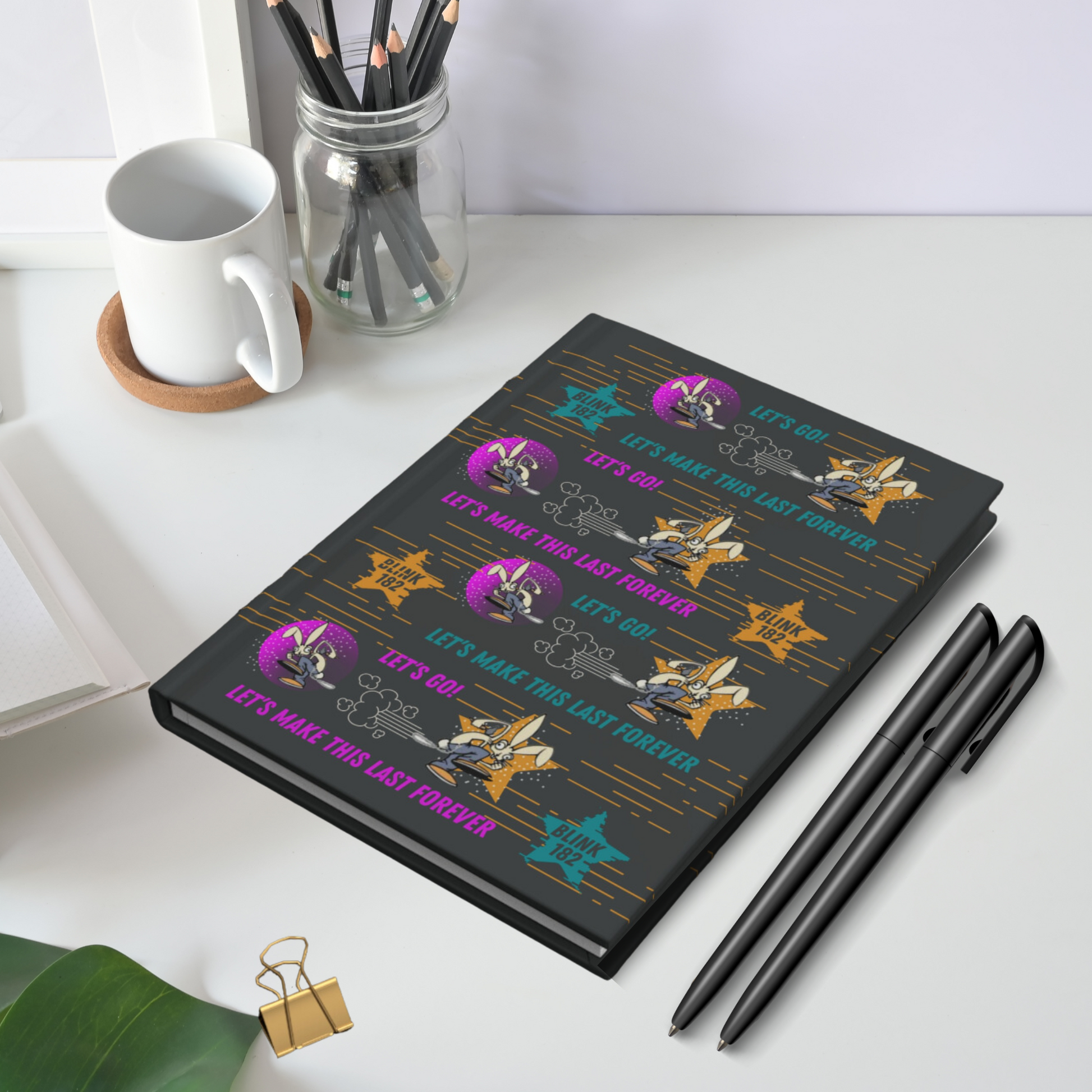 Blink 182 Notebook, First Date Atlas Wanderlust