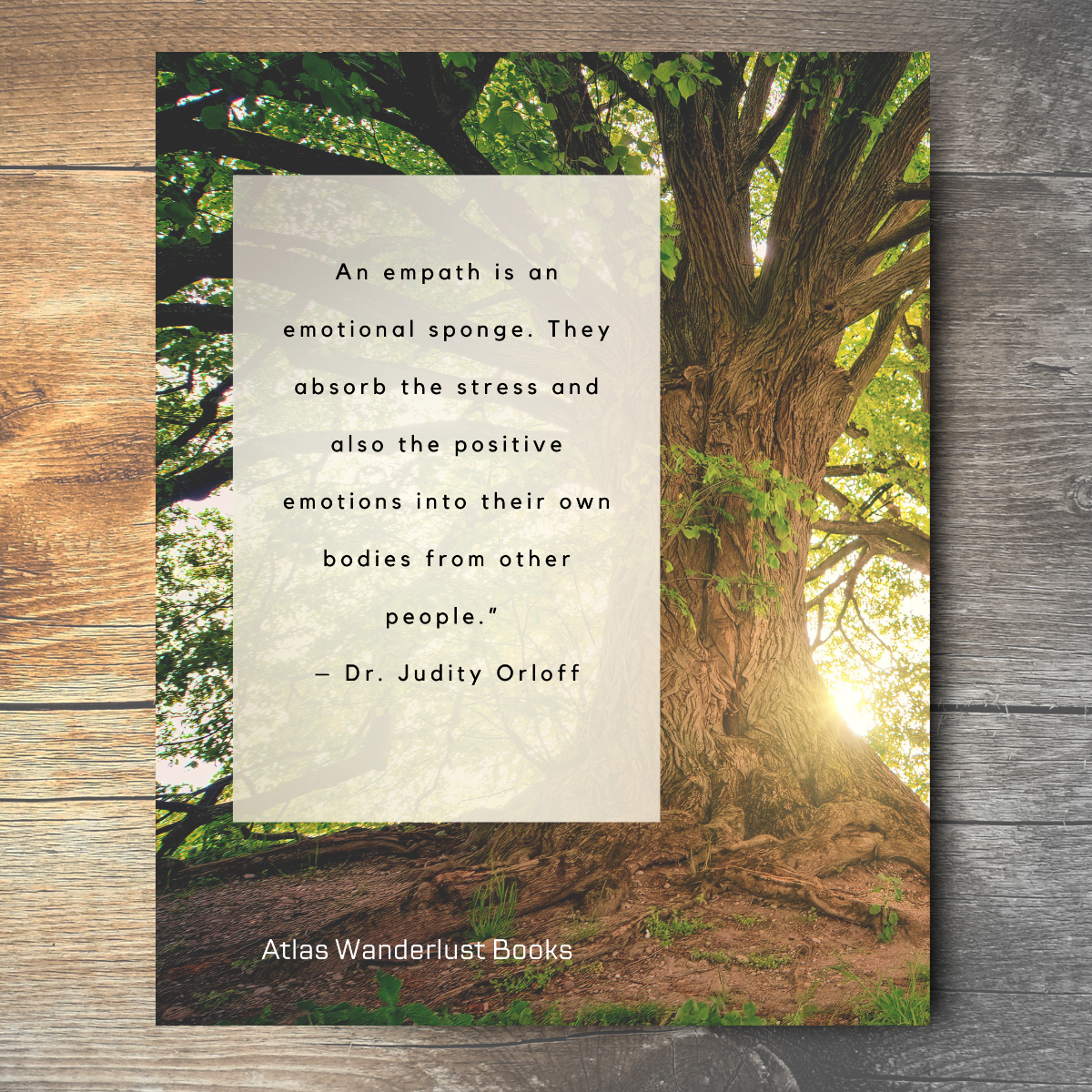 Journal of an Empath: Intuitive / Sensitive / Empathetic Atlas Wanderlust